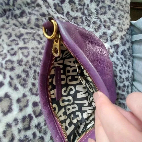 Marc  by Marc Jacobs | Purple Leather Percy Bag Bag with Antique gold hardware - Picture 7 of 16